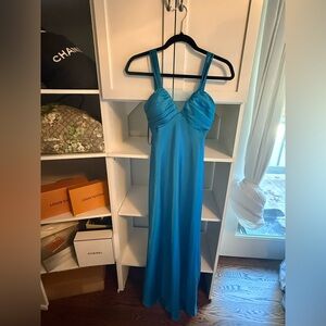 Cache Blue satin Dress